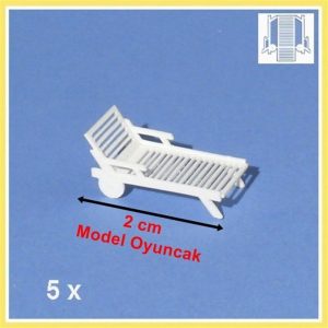 1/200 Şezlong-Beyaz-5 Adet, Schulcz 530101-5