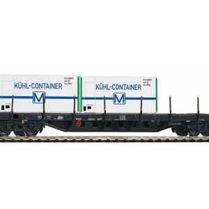 1/87 Flatcar Rgs3910 W/2 Reefer Containers D, Piko 54836