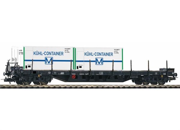 1/87 Flatcar Rgs3910 W/2 Reefer Containers D, Piko 54836