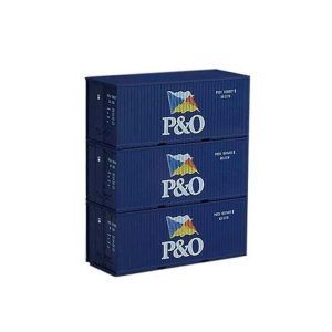 1/87 Container 20' P&O Set Of 3, Piko 56200