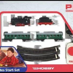 1/87 Starter Set Steam Loco W Tender W Coach, Piko 57110