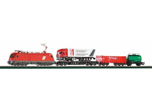 1/87 Starter Set E-Loco Taurus W 3 Cars Öbb, Piko 57170 - Görsel 4