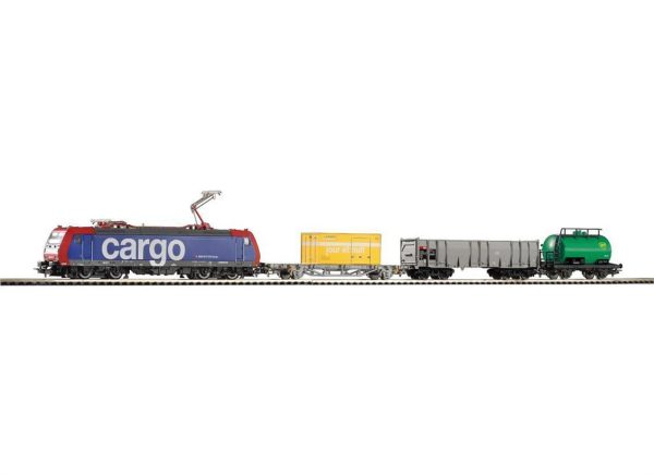 1/87 Starter Set Br 185 W 3 Freight Cars, Piko 57187 - Görsel 4