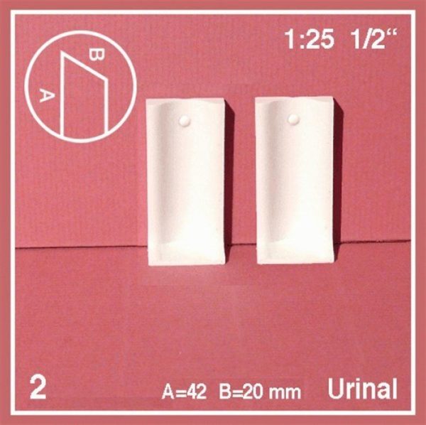 1/25 Boy Pisuvar -Beyaz -2 Adet, Schulcz 577098