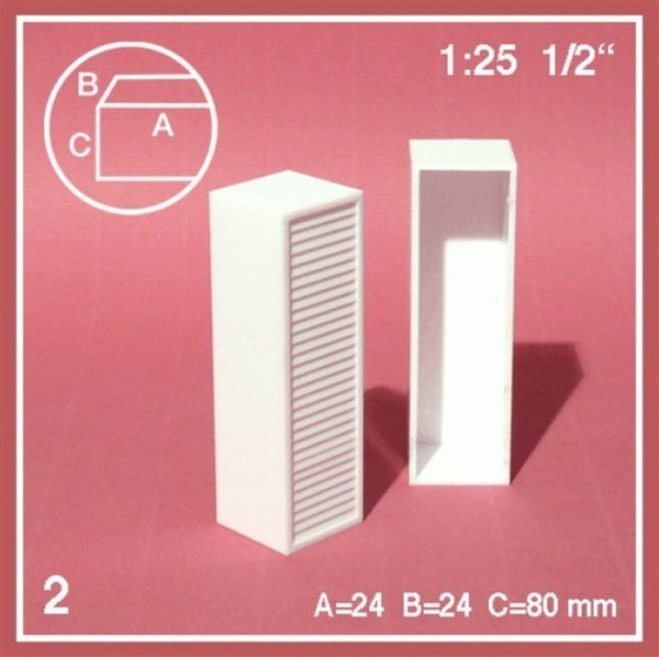 1/25 Elbise Dolabı-2 Kapılı -Beyaz -2 Adet, Schulcz 579014