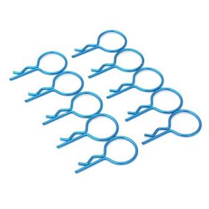 Large-Ring Body Clips 10Pcs-Blue, Fuyuan 59902B