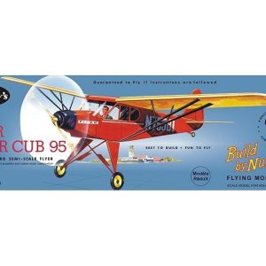 602 Piper Cub 95 -50 Cm.-Lastik Motorlu Uçak Kiti