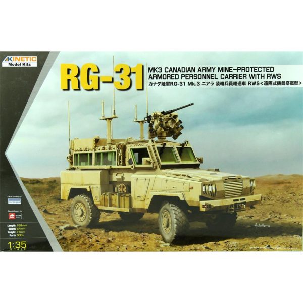 1/35 RG-31 Mk3 RWS Zırhlı Aracı Maketi, Kinetic Model 61010