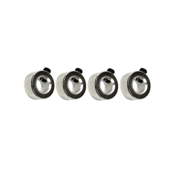 6122 4Mm Brass Wheel Stopper 4 Pcs. Set