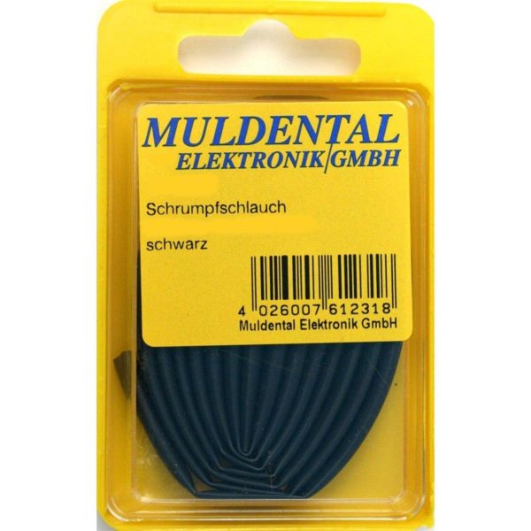 Daralan Makaron-12.7/25.4 Mm.-Siyah-100 Cm., Muldental 61291
