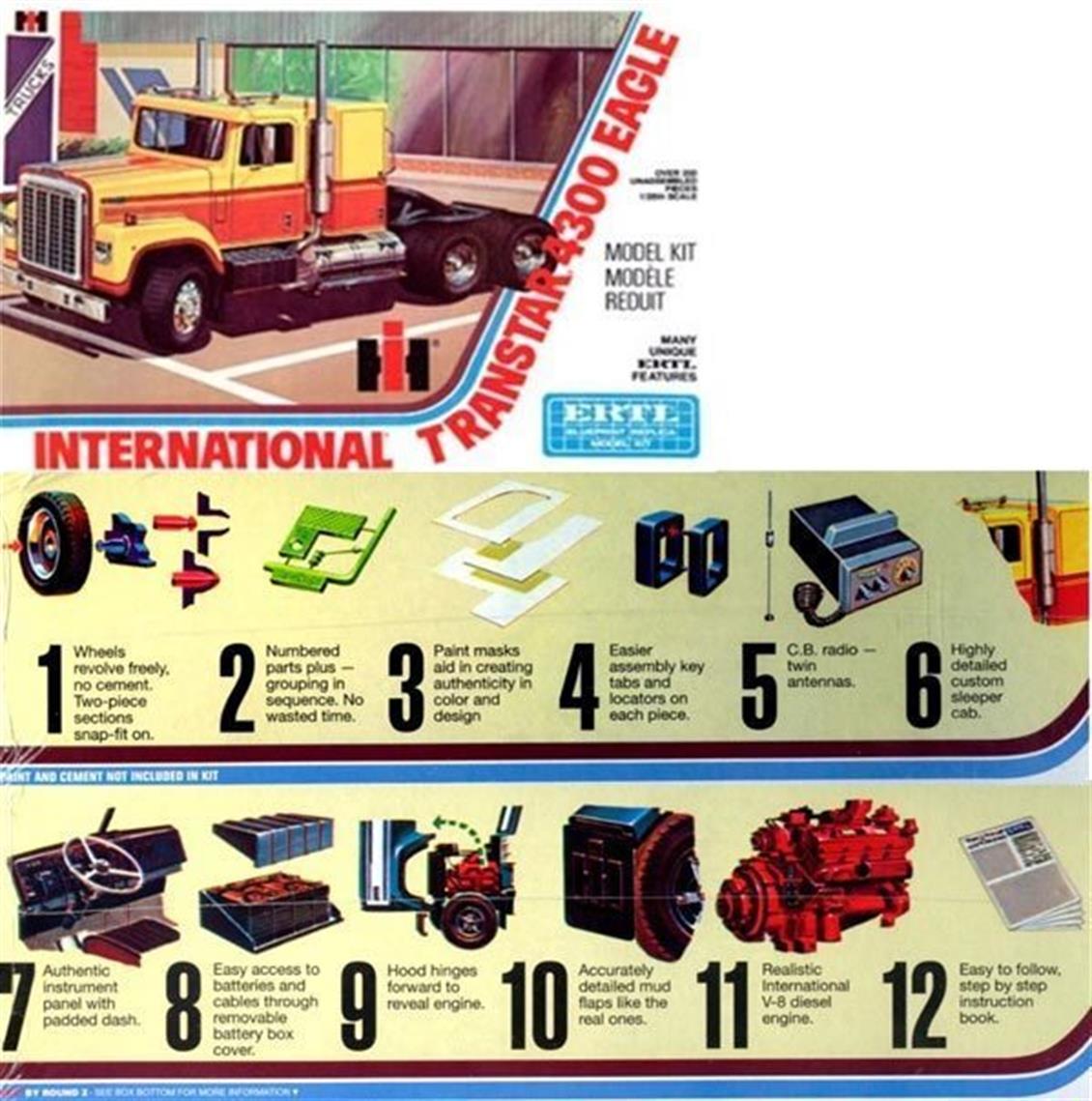1/25 International 4300 Eagle Maketi, AMT Model 0629 - Görsel 2
