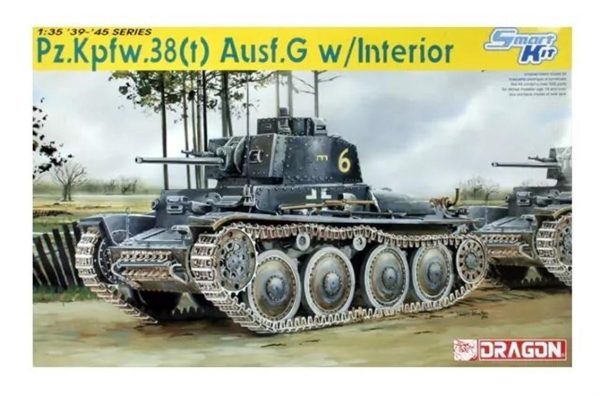 1/35 Pz.Kpfw.38(T) Ausf.G W/Interior, Plast Maketi, Dragon 6290