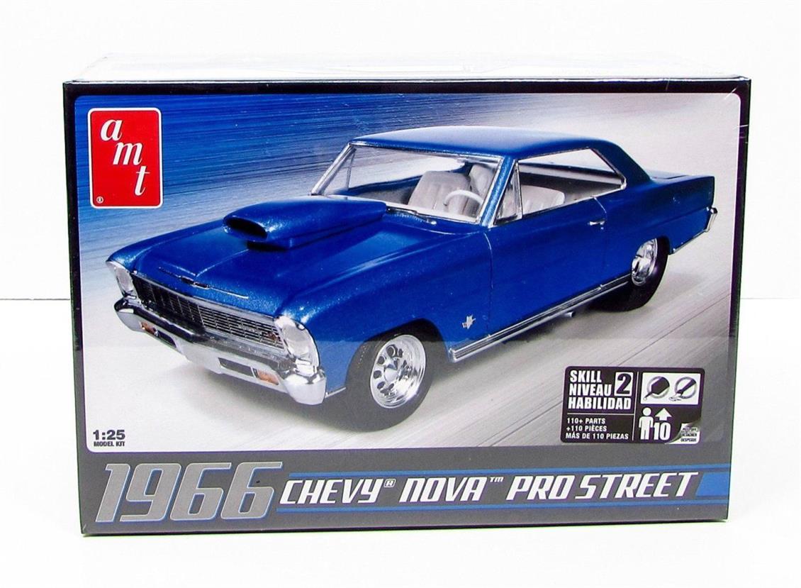 1/25 1966 Chevy Nova Pro Street Maketi, AMT Model 0636
