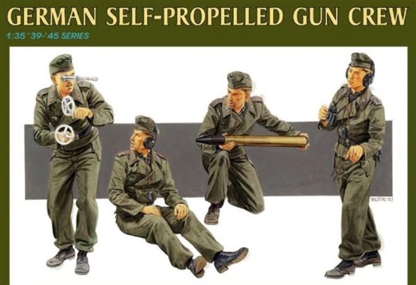 1/35 German Self Prop.Gun Crew Maketi, Dragon 6367