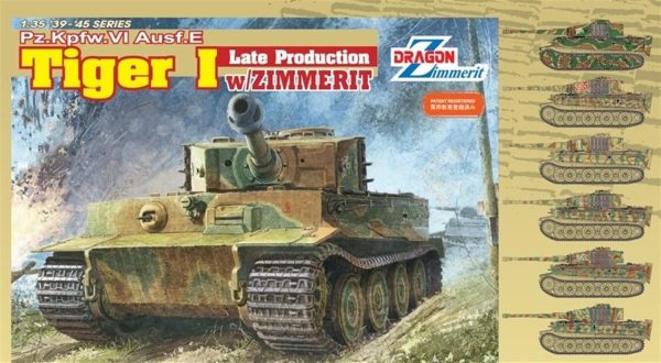 1/35 Pz.Kpfw.Vi Ausf.E Tiger I Late, Plasti Maketi, Dragon 6383