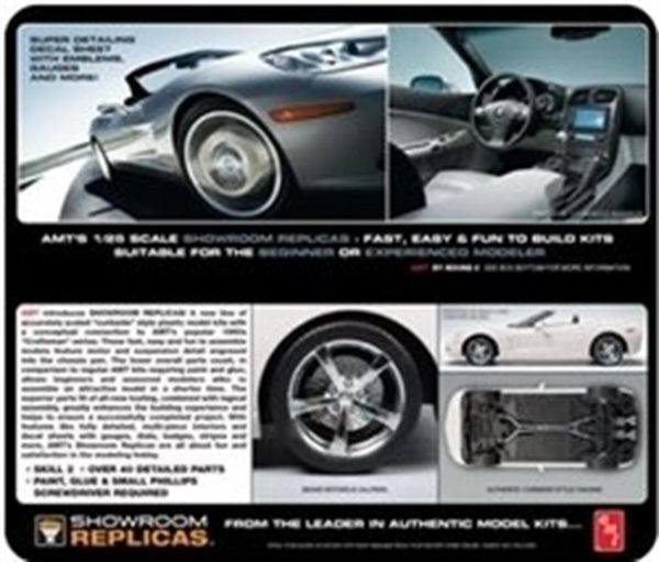 1/25 2010 New Corvette Convertible Maketi, AMT Model 0677 - Görsel 2