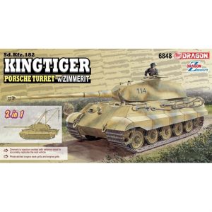 1/35 Kingtiger Porsche W/Zimmerit Maketi, Dragon 6848