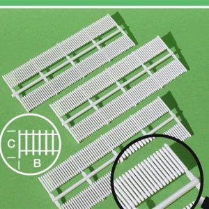 1/50 Dık Bölünmüş Tahta Çıt-16X140 Mm-Beyaz-, Schulcz 70316