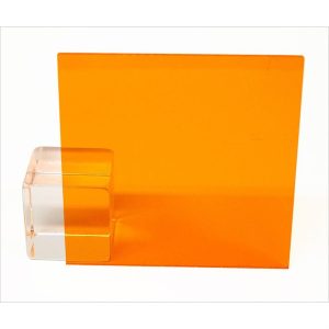 Şeffaf Orange Pvc Levha -023 Mm. -194 X 280 Mm., Midwest 70402