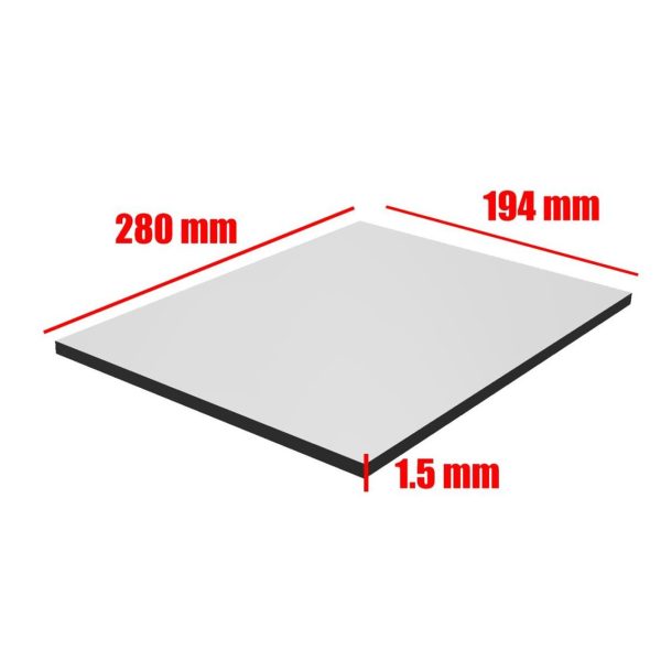 Aynalı Altın Styrene Levha -150 Mm. -194 X 280 Mm., Midwest 70702 - Görsel 2