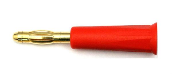 Altın Kaplama Banana Erkek Konnektör-4 Mm.-K, Muldental 71650