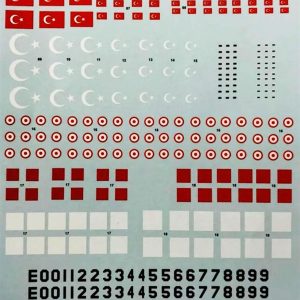 1/72 Türk Hava Kuvvetleri Decal Seti, Microscale 72001