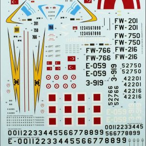 1/72 Türk F 100 C/D Decal Seti, Microscale 72002