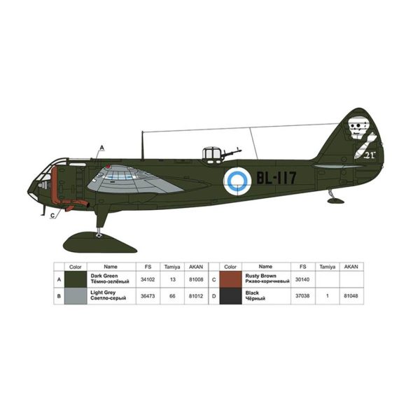 1/72 Bristol Blenheim Mk.I British Light Bom - Görsel 4