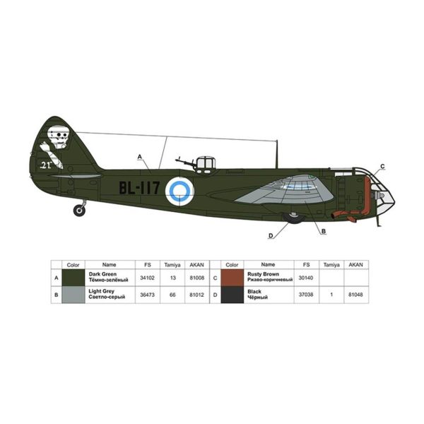 1/72 Bristol Blenheim Mk.I British Light Bom - Görsel 3