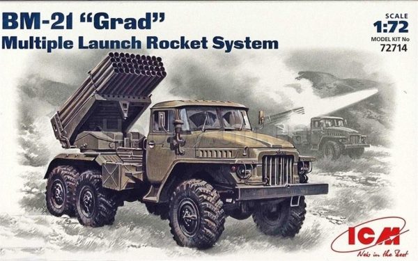 Bm-21 Grad Multiple Launch Rocket System Maketi, ICM 72714