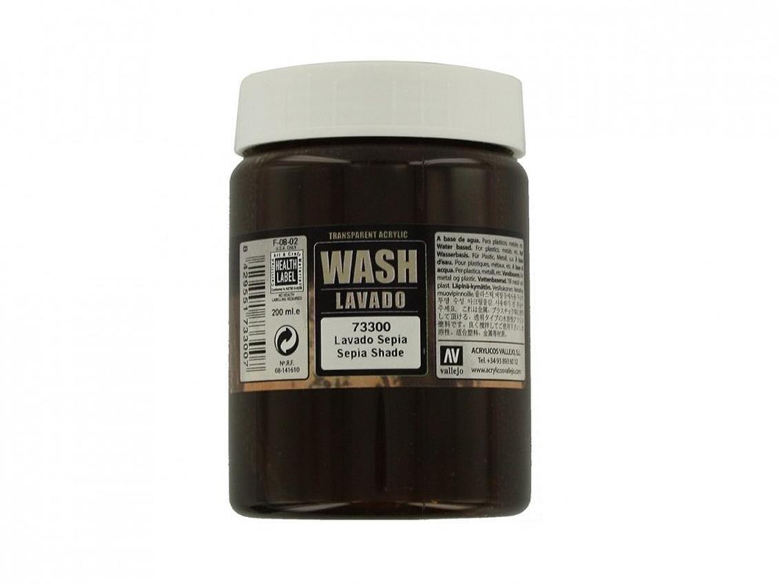 200 Ml. Sepia Wash-Game Color, Vallejo 73300