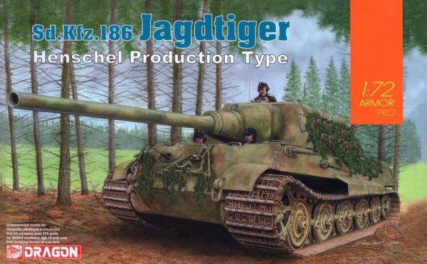 1/72 Jagdtiger Henschel Type Maketi, Dragon 7563