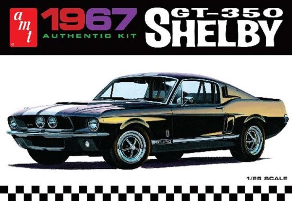 1/25 1967 Shelby GT350-White Araba Maketi, AMT Model 0800