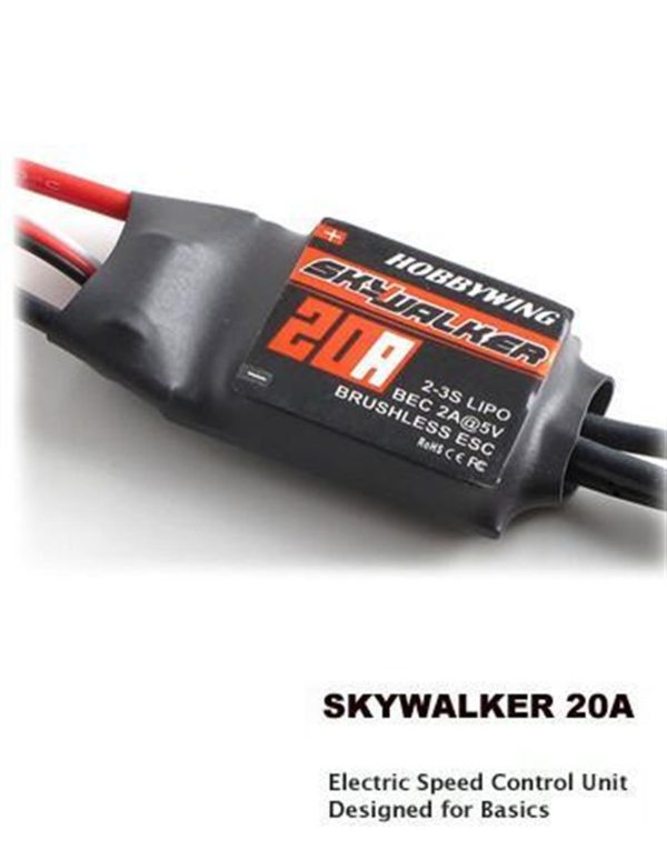 Skywalker Serisi 20 Amper 2-4S LiPo Uçak Motoru için ESC, Hobbywing 80060010