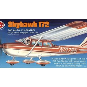 802 1/12 Cessna Skyhawk -90 Cm.-Lastik Motorlu Uça