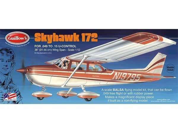 802 1/12 Cessna Skyhawk -90 Cm.-Lastik Motorlu Uça