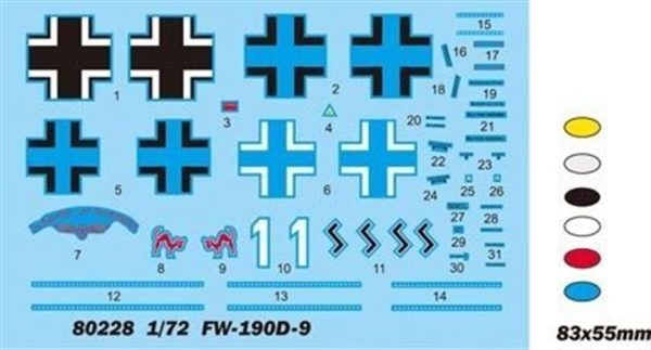 1/72 Fw190D-9, HobbyBoss80228 - Görsel 3