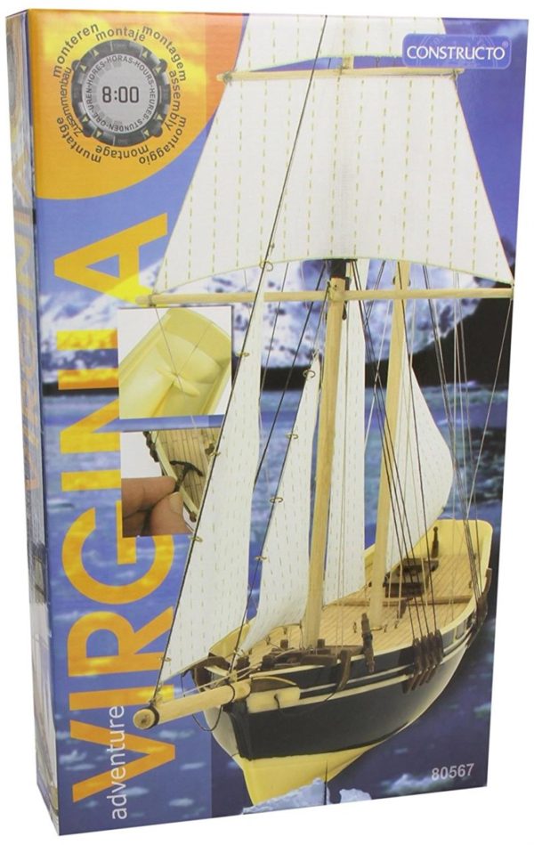1/80 Vırgınıa Hazır Gövdeli Ahşap Tekne, Constructo 80567