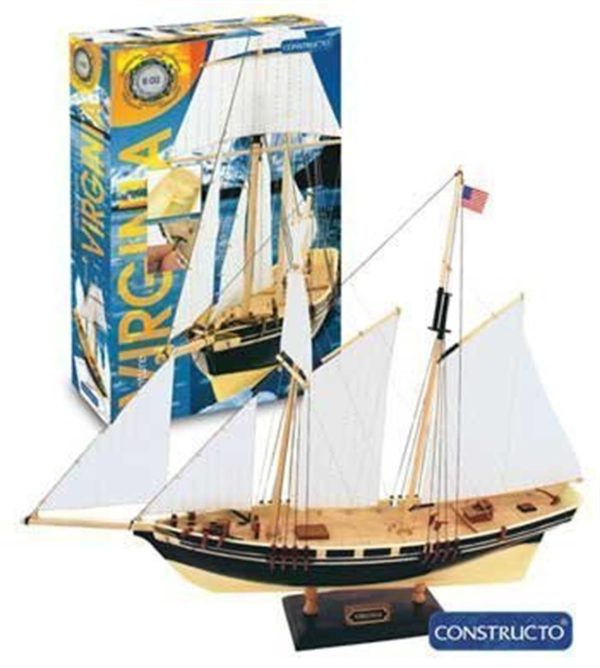 1/80 Vırgınıa Hazır Gövdeli Ahşap Tekne, Constructo 80567 - Görsel 2