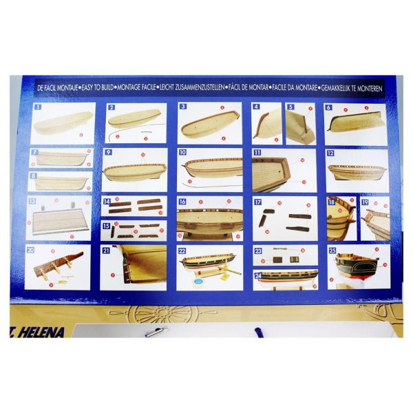 1/85 St. Helena Ahşap Tekne Maketi, Constructo 80620 - Görsel 3