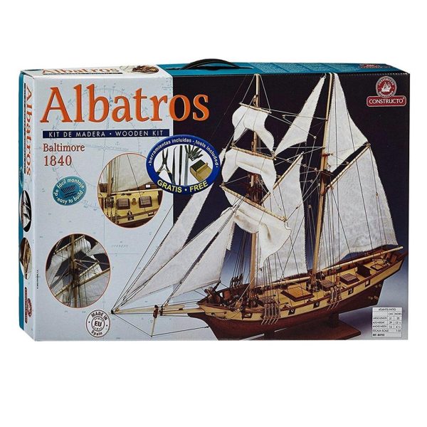 1/55 Albatros Ahşap Tekne Maketi, Constructo 80702