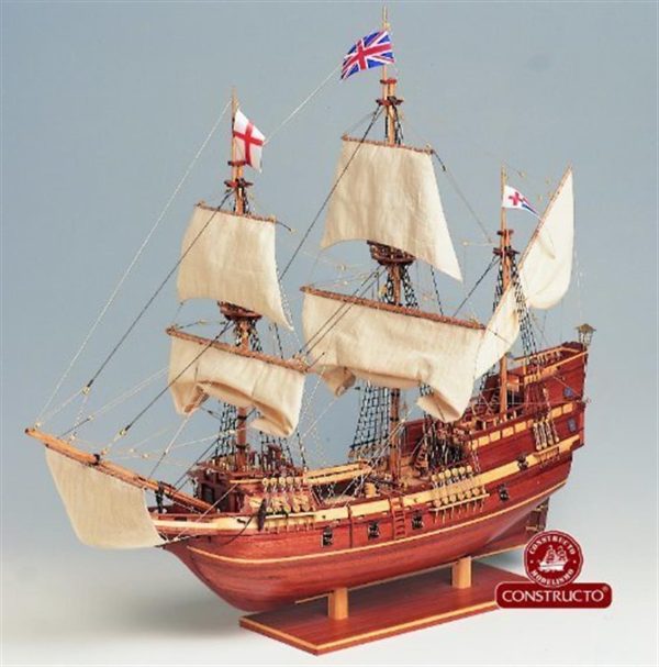 1/65 Mayflower Ahşap Tekne Maketi, Constructo 80819 - Görsel 5