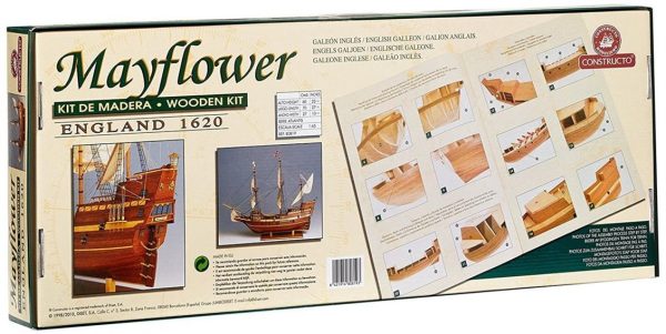1/65 Mayflower Ahşap Tekne Maketi, Constructo 80819 - Görsel 2