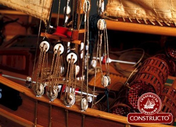 1/35 Le Camaret Ahşap Tekne Maketi, Constructo 80825 - Görsel 3