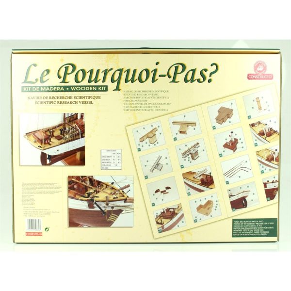 1/80 Le Pourquoı Pas Ahşap Tekne Maketi, Constructo 80835 - Görsel 2