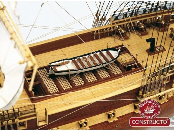 1/82 U.S.S. Constitution Ahşap Tekne Maketi, Constructo 80836 - Görsel 4