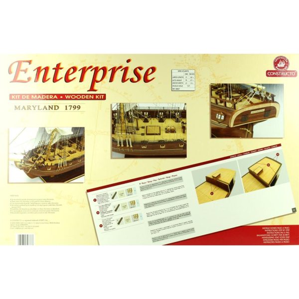 1/51 Enterprise Ahşap Tekne Maketi, Constructo 80837 - Görsel 2