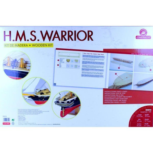 1/200 H.M.S. Warrior Ahaşp Tekne Maketi, Constructo 80845 - Görsel 2
