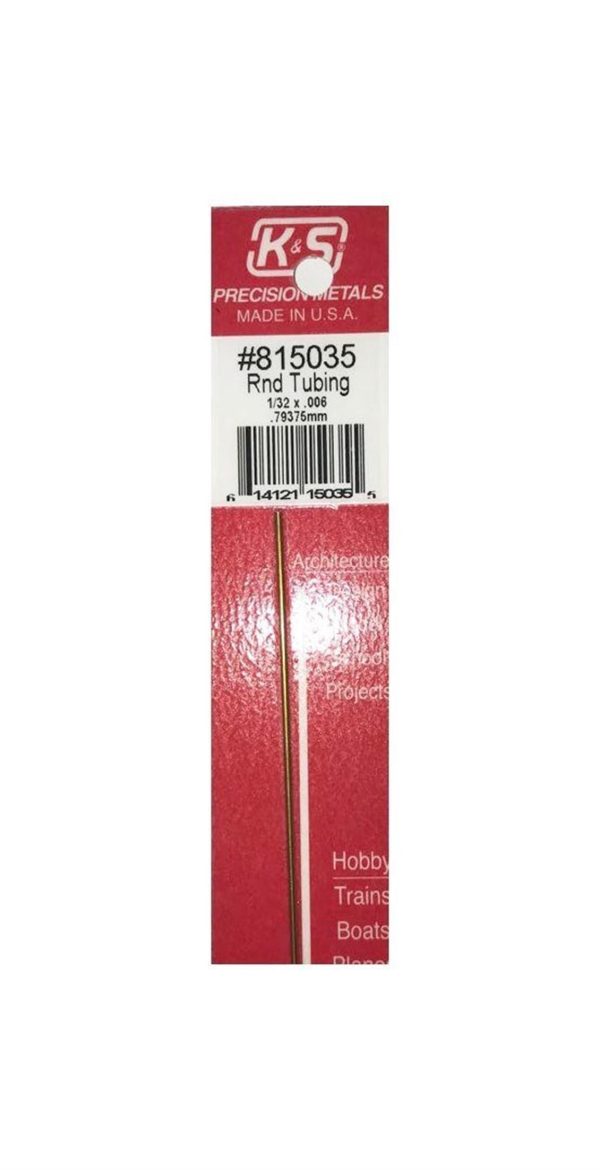 Pirinç Yuvarlak Boru 015Mm Çeperlı 080 Mm, K&S 815035