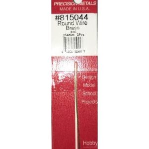 Round 12 Brass Wıre- .010 X 3Pcs, K&S 815044